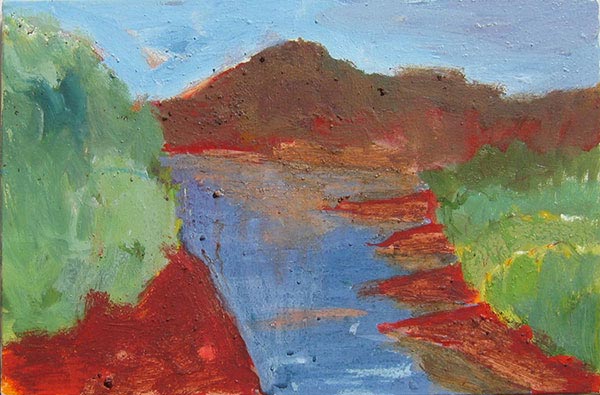 2005 Lac du salagou(toile 42x27cm)